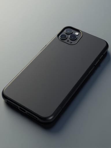 Black Amsterdam Slim Case on phone